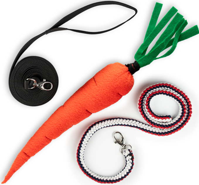 Akcesoria dla konia Hobby Horse Skippi Lonża, uwiąz i marchewka (5906361450384) - obraz 6