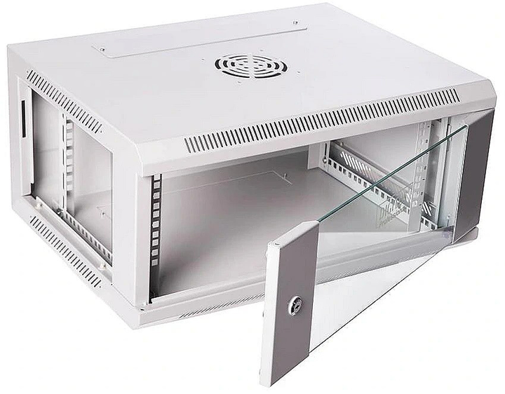 Серверна підвісна шафа Digitus 19" 6U 600x450 Gray (DN-W19 06U/450) - зображення 4