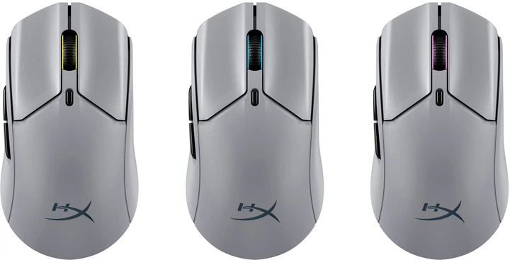 Mysz HyperX Pulsefire Haste 2 Pro Wireless/Bluetooth/USB Gray (A1KY5AA) - obraz 6