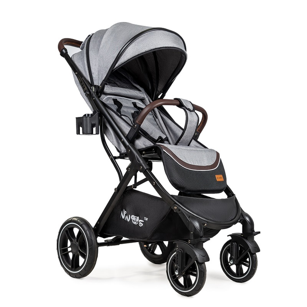 Прогулянкова коляска Ninos Nava, Light Grey, світло-сірий - изображение 2