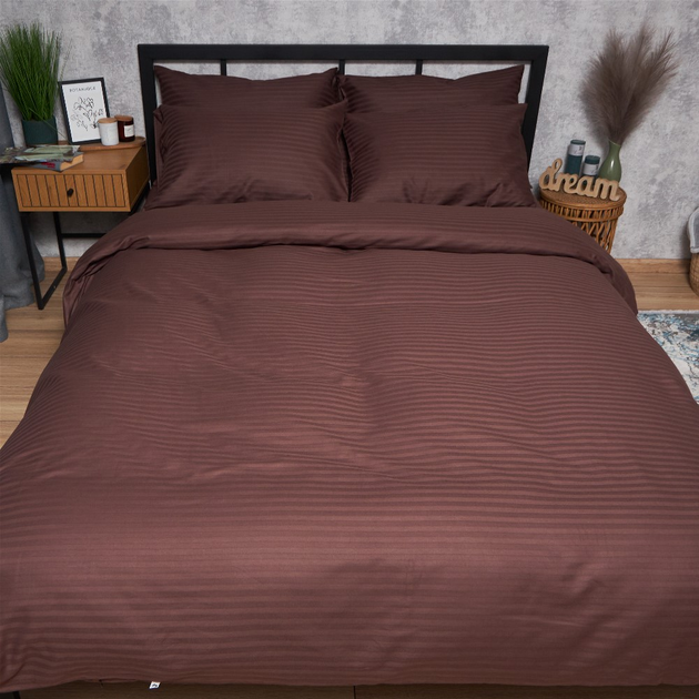Постільний набір Moon&Star підковдра 160х220 + 2 наволочки 40х60 Satin Stripe Warm Espresso (MS-890000783) від Rozetka на платформі USKIDKA Акція на Постільний набір Moon&Star підковдра 160х220 + 2 наволочки 40х60 Satin Stripe Warm Espresso (MS-890000783) від Rozetka