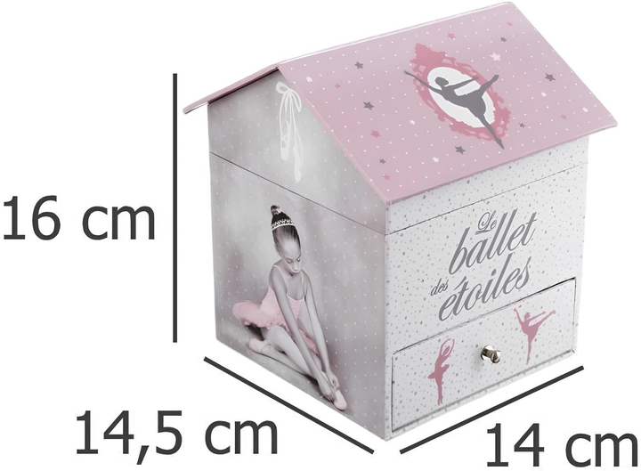 Pozytywka muzyczna Atmosphera for kids z baleriną 14 x 14.5 x 16 cm (3560239276777) - obraz 4