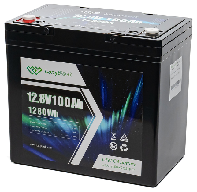 Батарея Longttech LAR12100-G22NF-P LiFePo4 12.8В 100Аг - изображение 2