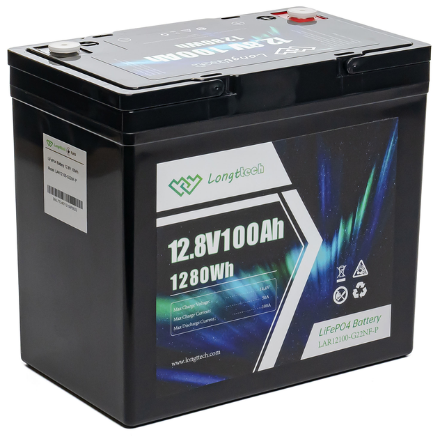 Батарея Longttech LAR12100-G22NF-P LiFePo4 12.8В 100Аг - изображение 3