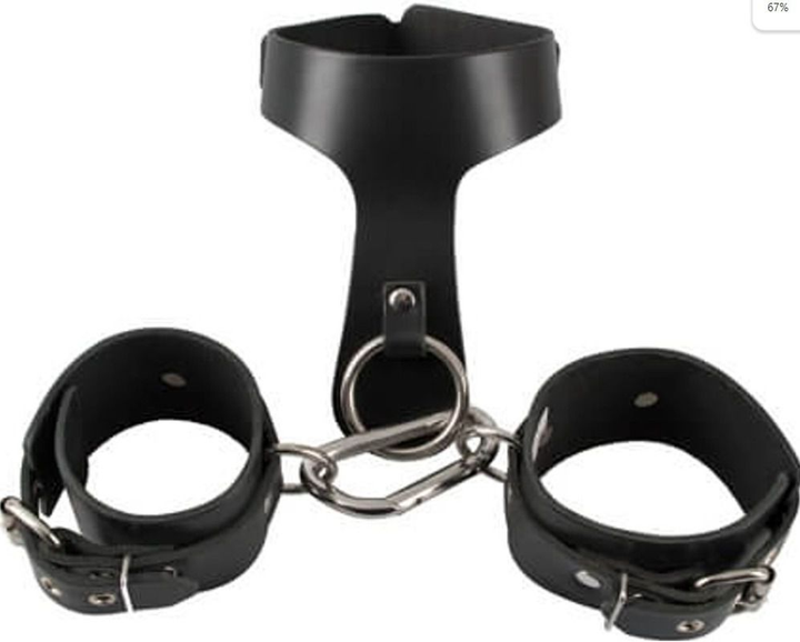Нашийник з двома манжетами Leder Fesselset (05147000000000000) - зображення 1