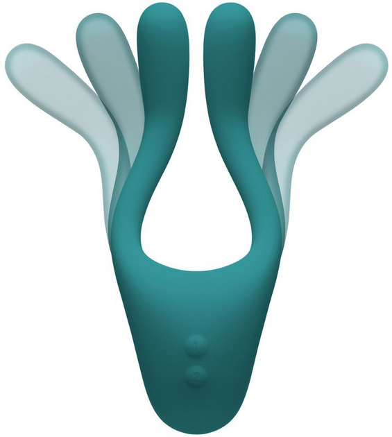Мультифункциональный вибратор Doc Johnson Tryst v2 Bendable Multi Erogenous Zone Massager with Remote цвет бирюзовый (22351732000000000) - изображение 1
