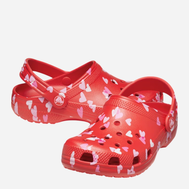 Chodaki dziecięce dla dziewczynki Crocs Classic Vday Clog Kids 209754-6ZR 33-34 (J24) Czerwone (198445107894) - obraz 3