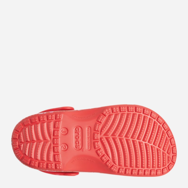 Chodaki młodzieżowe dziewczęce Crocs Classic Vday Clog Kids 209754-6ZR 37-38 (J57) Czerwone (198445107924) - obraz 6