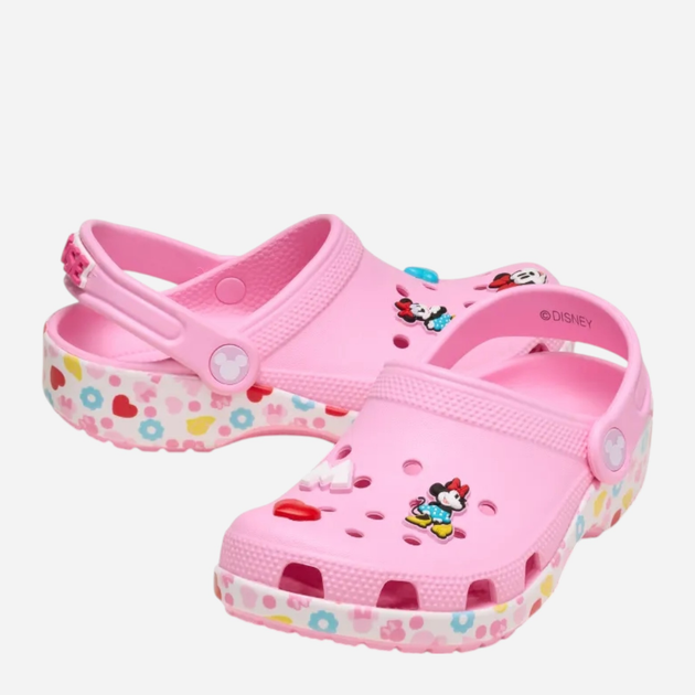 Дитячі крокси-сабо для дівчинки Crocs Classic Mickey Minnie Friends Clog Kids T 210894-90H 25-26 (C9) Рожеві (198445132827) - зображення 4