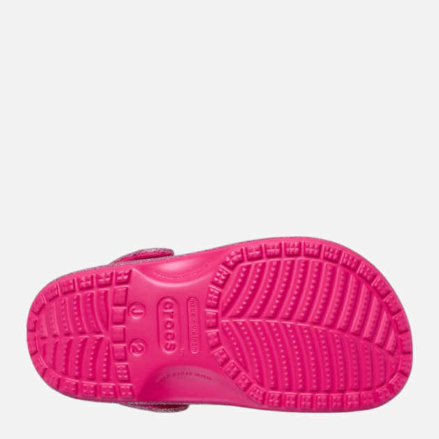 Дитячі крокси-сабо для дівчинки Crocs Classic Iridescent Glitter Clog Kids T 210985-6ZQ 24-25 (C8) Рожеві (198445120602) - зображення 6