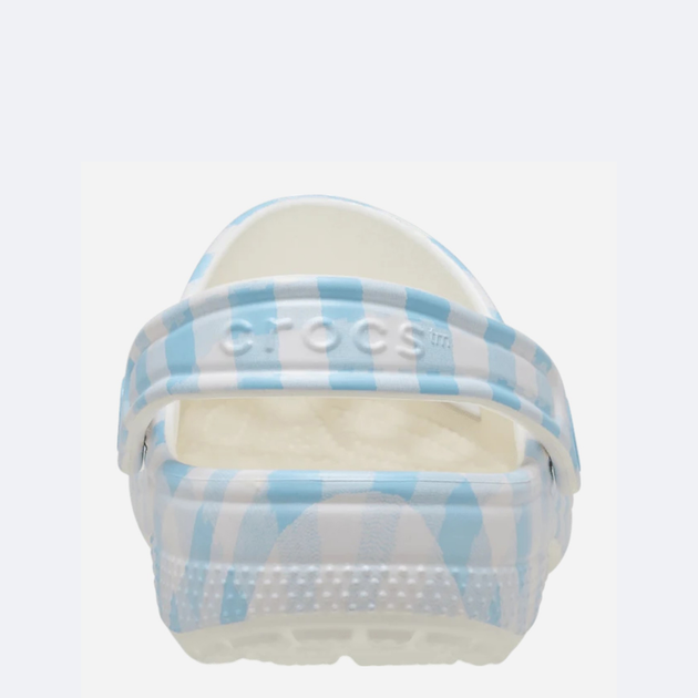 Chodaki dziecięce dla dziewczynki Crocs Classic Gingham Clog Kids 210988-16S 30-31 (C13) Błękitne (198445120916) - obraz 5