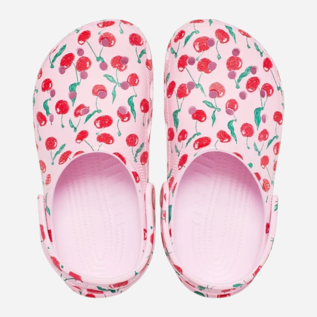 Chodaki dziecięce dla dziewczynki Crocs Classic Fresh Fruits Clog Kids 211020-6ZW 30-31 (C13) Różowe (198445124952) - obraz 5