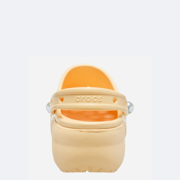 Chodaki damskie Crocs Classic Platform Pearl Clog 211231-78Z 37-38 (W7) Żółte (198445137402) - obraz 5