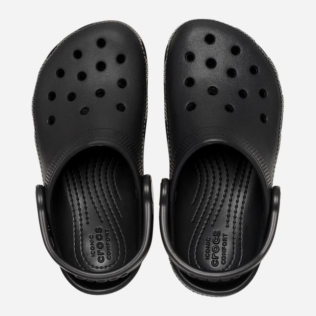 Дитячі крокси-сабо для хлопчика Crocs Classic Kids Clog T 206990-001 27-28 Чорні (191448732834) - зображення 4