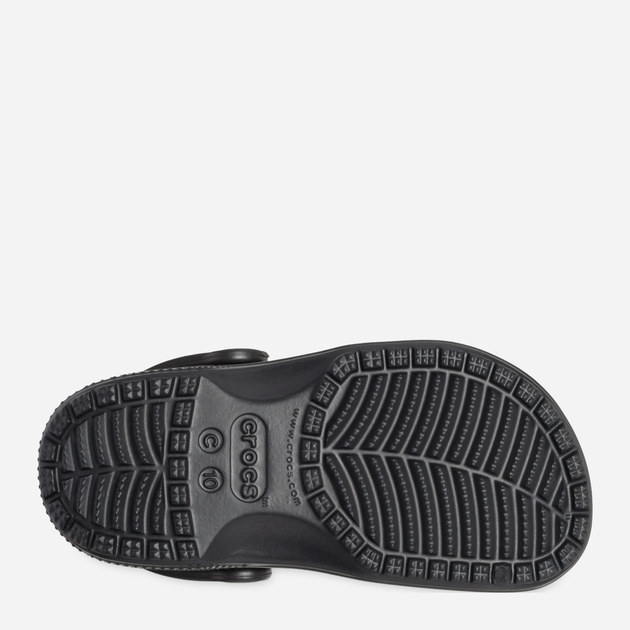 Дитячі крокси-сабо для хлопчика Crocs Classic Kids Clog T 206990-001 23-24 Чорні (191448732872) - зображення 5