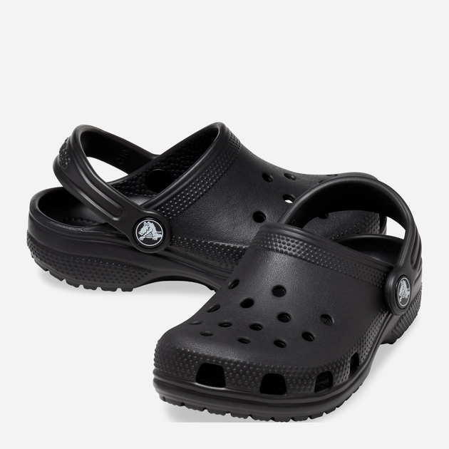 Chodaki chłopięce Crocs Classic Kids Clog T 206990-001 22-23 (C6) Czarne (191448732865) - obraz 3