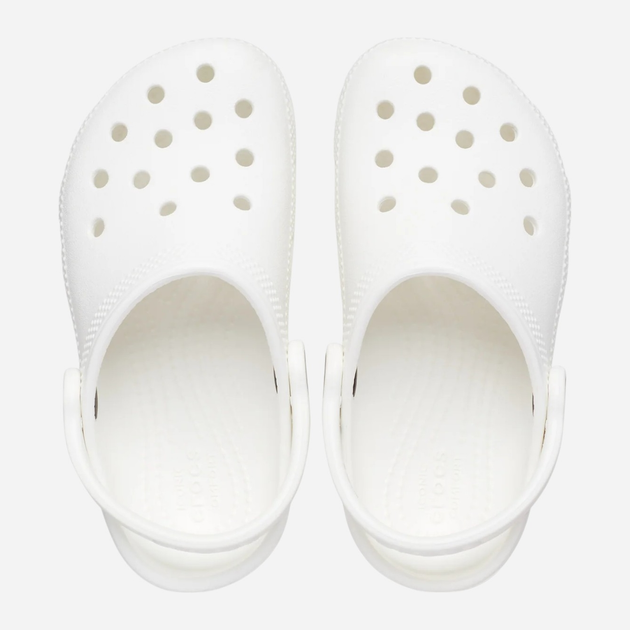 Chodaki dziecięce Crocs Classic Kids Clog T 206990-100 22-23 (C6) Białe (191448733008) - obraz 5