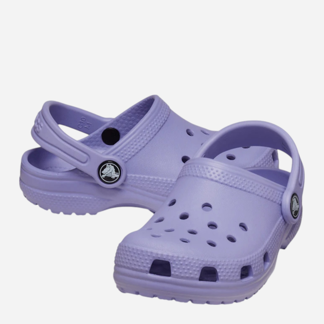 Дитячі крокси-сабо для дівчинки Crocs Classic Kids Clog T 206990-5BN 27-28 (C10) Фіолетові (198445102738) - зображення 3
