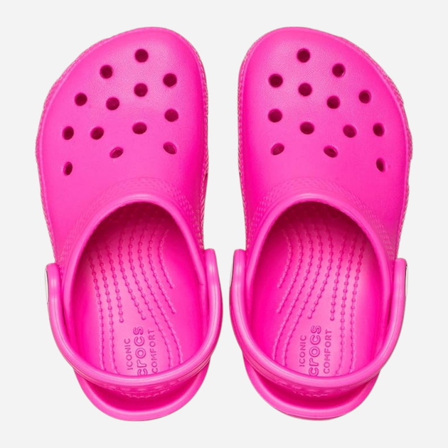 Chodaki dziecięce dla dziewczynki Crocs Classic Kids Clog T 206990-6TW 23-24 (C7) Jasnoróżowe (196265747030) - obraz 3