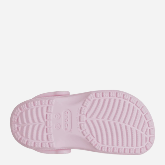 Дитячі крокси-сабо для дівчинки Crocs Classic Kids Clog T 206990-6ZW 23-24 (C7) Блідо-рожеві (198445102912) - зображення 6