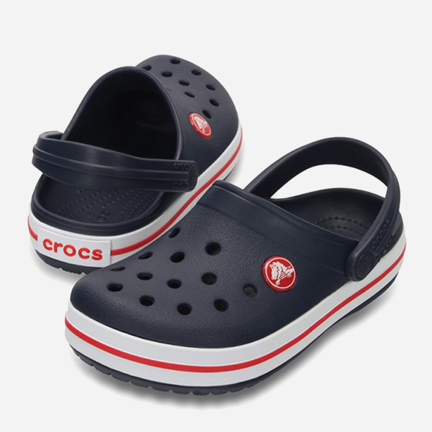 Chodaki chłopięce Crocs 207005-485 20-21 (C4) Granatowe z czerwonym (191448738195) - obraz 4