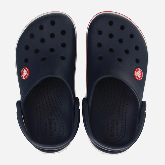 Chodaki chłopięce Crocs 207005-485 20-21 (C4) Granatowe z czerwonym (191448738195) - obraz 5