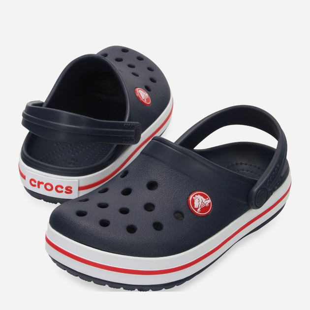 Дитячі крокси-сабо для хлопчика Crocs Crocband Kids Clog 207006-485 34-35 Темно-сині (191448739444) - зображення 3