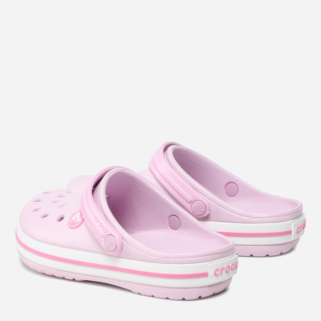 Chodaki dziecięce dla dziewczynki Crocs Crocband Kids Clog 207006-6GD 32-33 (J13) Jasnoróżowe (191448740143) - obraz 4