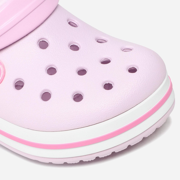 Дитячі крокси-сабо для дівчинки Crocs Crocband Kids Clog 207006-6GD 30-31 (C13) Світло-рожеві (191448740136) - зображення 8