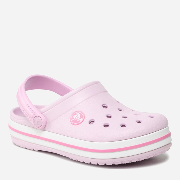 Дитячі крокси-сабо для дівчинки Crocs Crocband Kids Clog 207006-6GD 34-35 (J35) Світло-рожеві (191448740167) - зображення 3