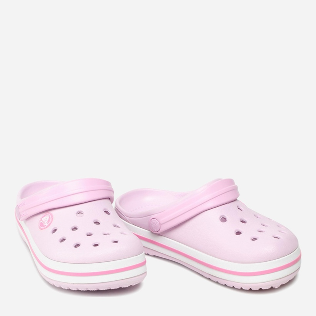 Дитячі крокси-сабо для дівчинки Crocs Crocband Kids Clog 207006-6GD 38-39 (J68) Світло-рожеві (191448740198) - зображення 5