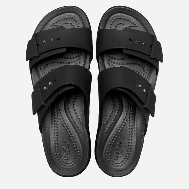 Жіночі шльопанці для пляжу Crocs Brooklyn Low Wedge Sandal W 207431-001 41-42 (W10) Чорні (191448919266) - зображення 5