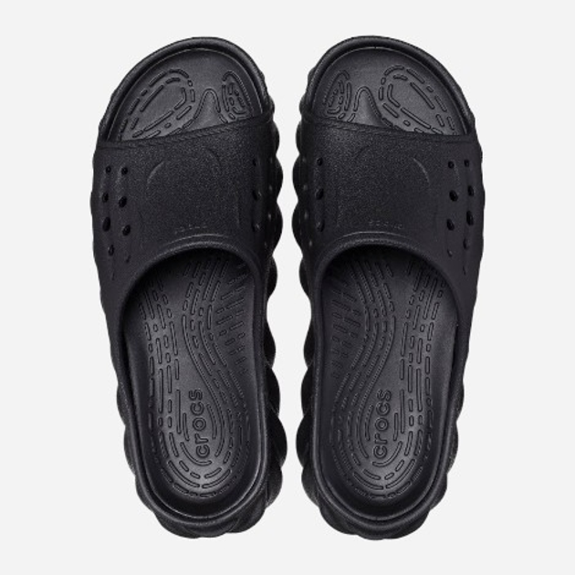 Жіночі шльопанці для пляжу Crocs Echo Slide 208170-001 38-39 Чорні (196265311804) - зображення 6