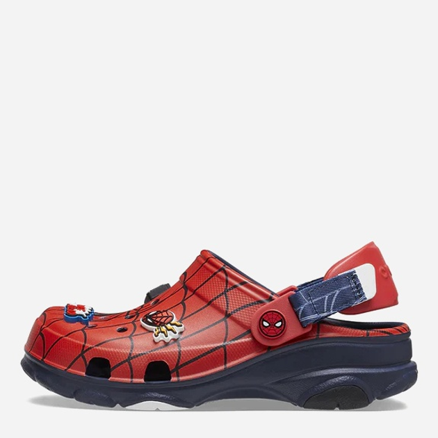 Chodaki młodzieżowe chłopięce Crocs Team Spiderman All Terain Kids Clog 208786-410 36-37 (J46) Czerwony/Granatowy (196265386994) - obraz 3