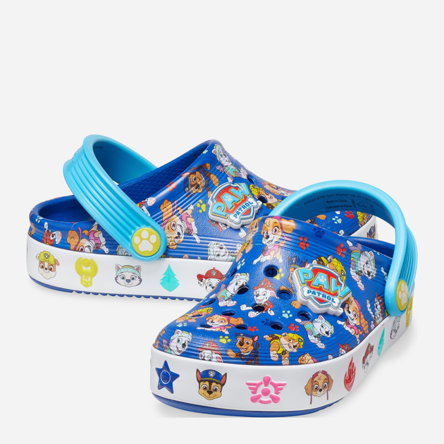 Дитячі крокси-сабо для хлопчика Crocs Paw Patrol Crocband IV Clog T 208853-425 24-25 Сині (196265460199) - зображення 3