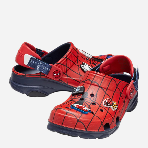 Chodaki chłopięce Crocs Spider-Man All Terrain Clog T 209258-410 24-25 (C8) Czerwony/Granatowy (196265388905) - obraz 4