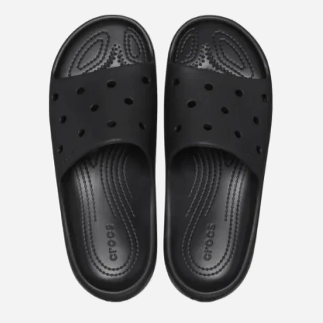 Чоловічі шльопанці для пляжу Crocs Classic Slide V 209401-001 43-44 (M10/W12) Чорні (196265541881) - зображення 6