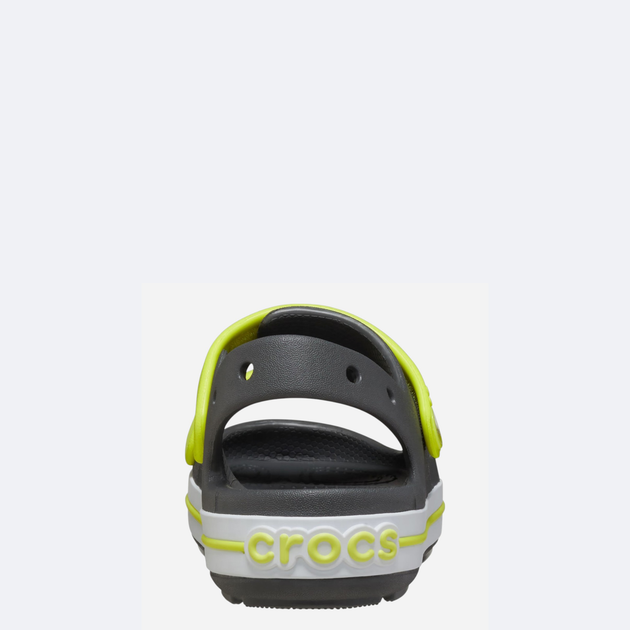 Підліткові сандалії для хлопчика Crocs Crocband Cruiser Sandal Kids 209423-1NJ 34-35 (J35) Сірий/Салатовий (196265658091) - зображення 5