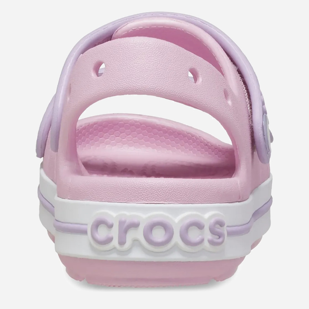 Дитячі сандалії для дівчинки Crocs Crocband Cruiser Sandal Kids 209423-84I 28-29 (C11) Рожеві (196265603732) - зображення 4