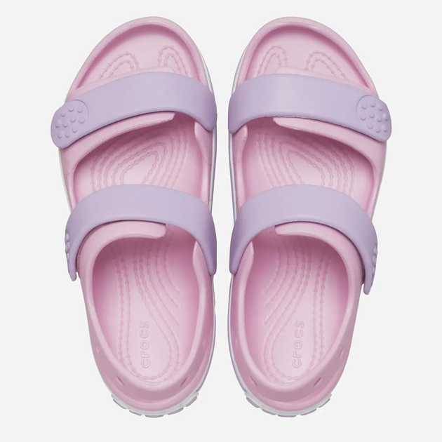 Sandały dziecięce dla dziewczynki Crocs Crocband Cruiser Sandal Kids 209423-84I 33-34 (J24) Różowe (196265603770) - obraz 5