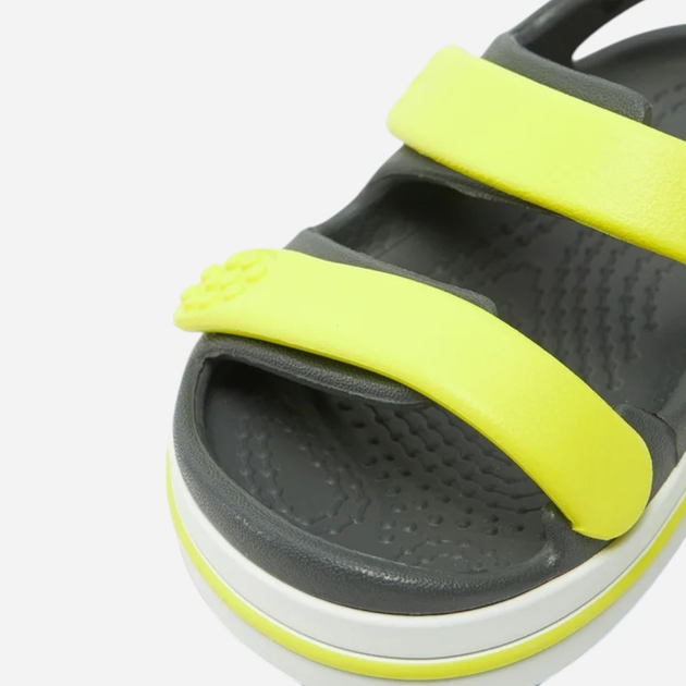 Sandały chłopięce Crocs Crocband Cruiser Sandal T Kids 209424-1NJ 23-24 (C7) Szary/Jasnozielony (196265658268) - obraz 5