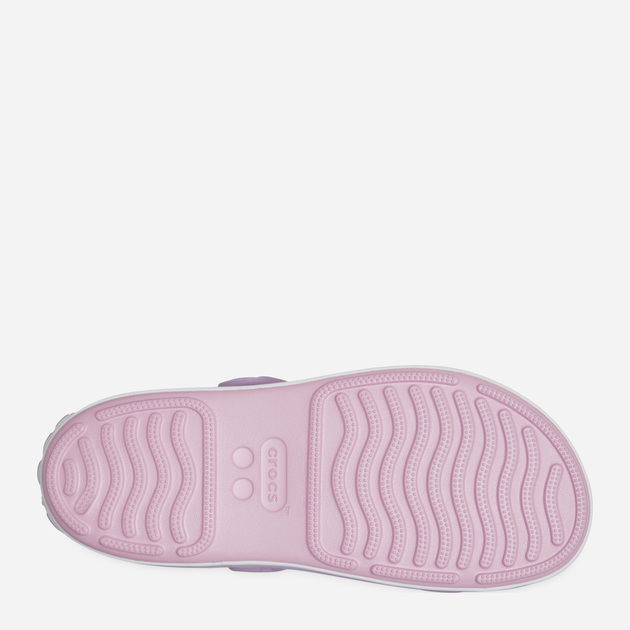 Sandały dziecięce dla dziewczynki Crocs Crocband Cruiser Sandal T Kids 209424-84I 22-23 (C6) Różowe (196265604739) - obraz 6