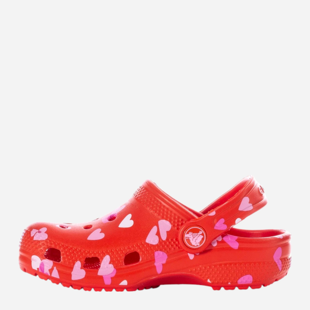 Chodaki dziecięce dla dziewczynki Crocs Classic Vday Clog Kids T 209755-6ZR 27-28 (C10) Czerwone (198445107948) - obraz 2
