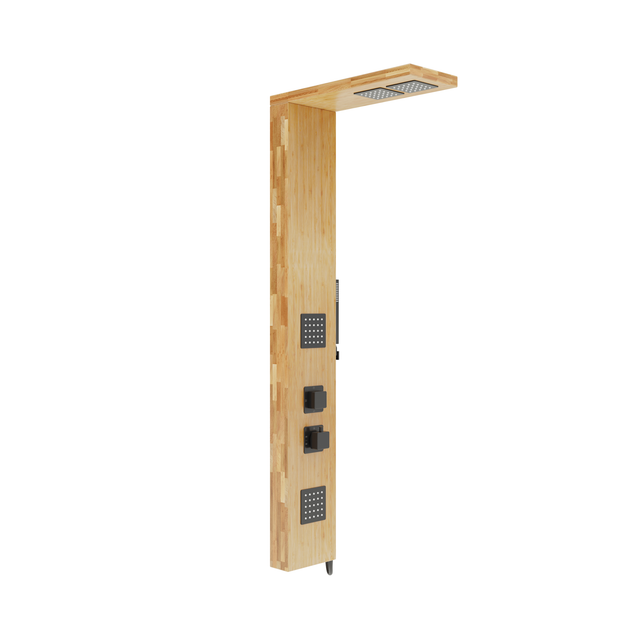 Душевая панель Corsan Basti bamboo black с термостатом B002TBL - изображение 3