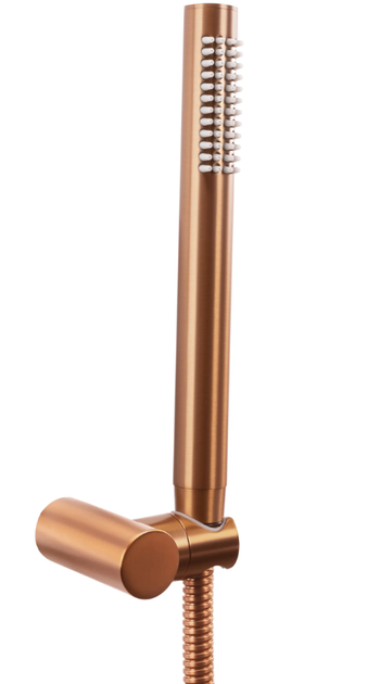 Змішувач для ванни та душу REA LUNGO BRUSHED COPPER настінний з виливом - зображення 5