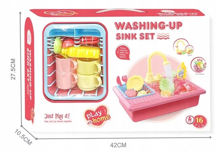 Ігровий набір EcoToys раковина з краном 12 аксесуарів HC485046 (5903769979547) - зображення 6