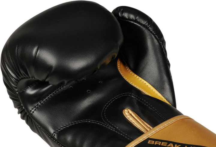 Боксерські рукавички Bushido B-2v10 розмір 8 oz Black/Gold (5904639190147) - зображення 4