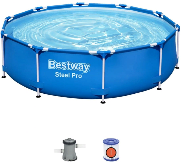 Basen stelażowy Bestway Steel Pro Max 305 x 75 cm 56679 (6942138972429) - obraz 2