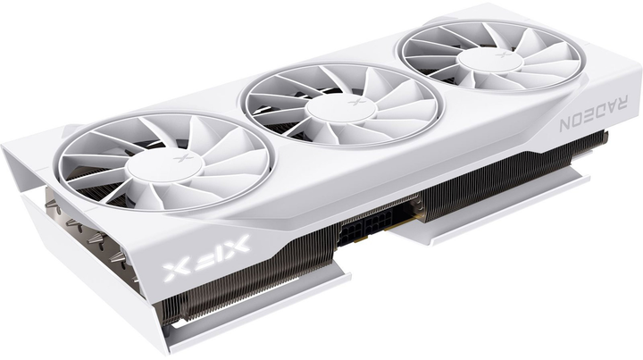 Karta graficzna XFX PCI-Ex Radeon RX 9070 XT Swift White Triple Fan Gaming Edition 16GB GDDR6 (256bit) (2970/20000) (1 x HDMI, 3 x DisplayPort) (97TSWF3W9) - obraz 2