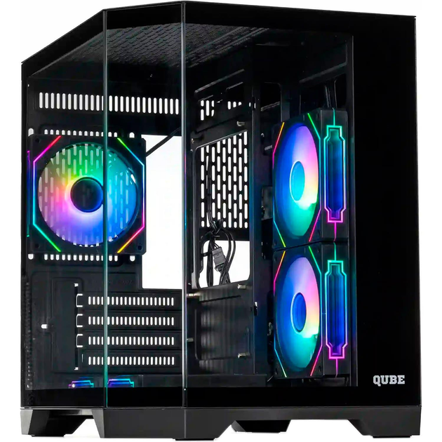 Корпус QUBE CRYSTAL ARGB Black (CRYSTAL_GBNU3) - зображення 1